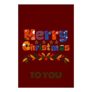 Pôster Feliz Natal Férias