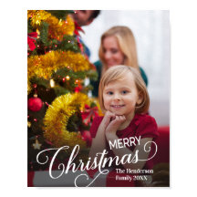 Feliz Natal Foto Personalizada Simples