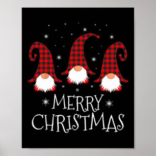 Poster Feliz Natal Gnomo Funny Xmas Gnomos Group Fami