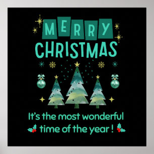Poster Feliz Natal - Hora Maravilhosa do Ano