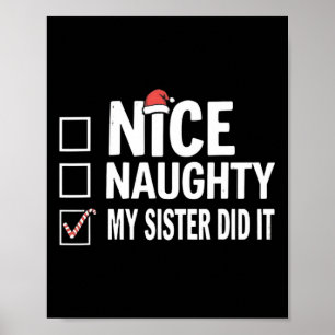 Poster Feliz Natal Irmã Bela Fez Isso Família Xmas B