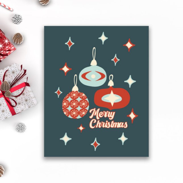 Pôster Feliz Natal, Médio do século moderno (Criador carregado)