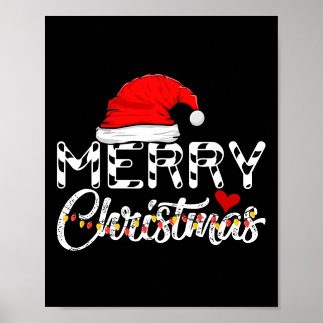 Poster Feliz Natal Natal Santa Claus Família Engraçada (Frente)