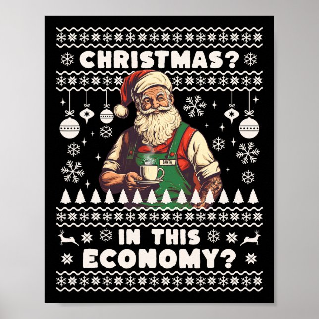 Poster Feliz Natal Nesta Inflação Econômica Chris Feio (Frente)