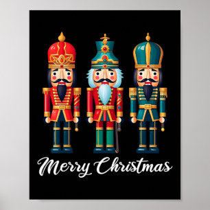 Poster Feliz Natal Nutcracker Balé Festivo Xmas Men