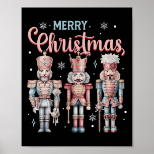 Poster Feliz Natal Nutcracker Balé Festivo Xmas Men