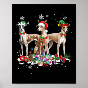 Poster Feliz Natal Pajama Cachorro Cachorro