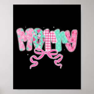 Poster Feliz Natal Papoila Coquette Lace Arco Mulher