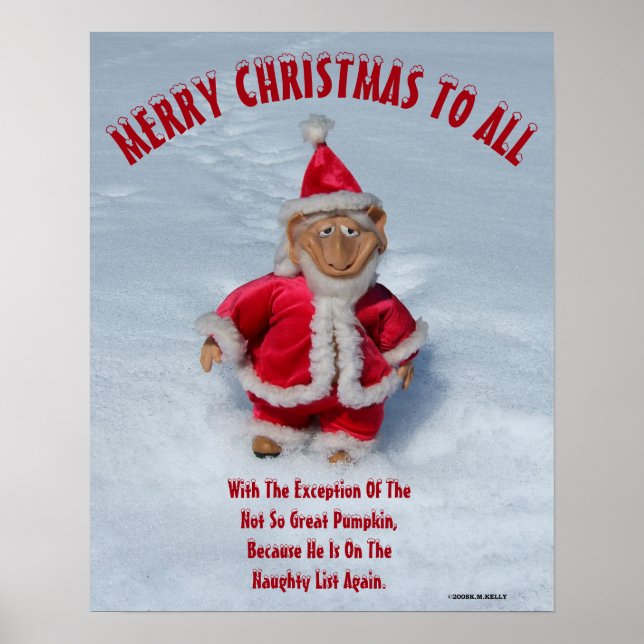 Poster FELIZ NATAL PARA TODOS, Com Uma Exceção -  (Frente)