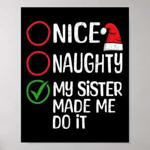 Poster Feliz Natal Que Minha Irmã Me Fez Fazer Isso Xma