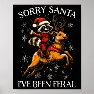 Poster Feliz Natal Tee Desculpe Papais noeis Xmas Kids Ga