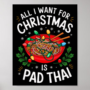 Poster Feliz Natal Tudo O Que Quero É Pad Tailandeses De 