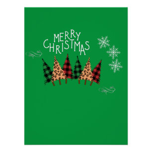 Pôster Feliz Natal Verde