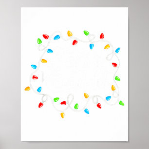 Poster Feliz Navidad Natal Espanhol Mexicano Luz de Natal