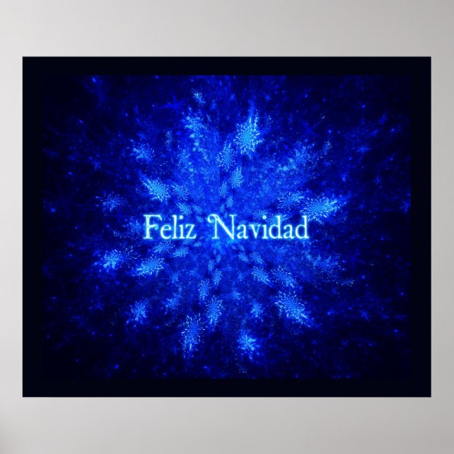 Pôster Feliz Navidad - Snowburst (Frente)