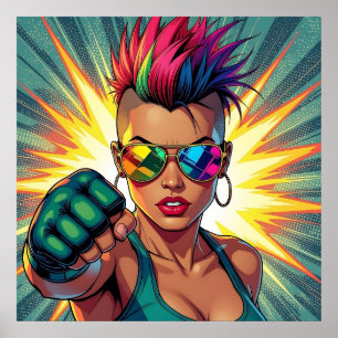 Poster Feliz Orgulho! Pintinho Legal Lgbtqia+