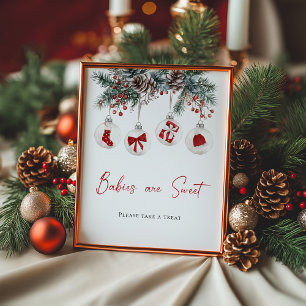 Poster Feliz Os bebês Chás de fraldas são doces