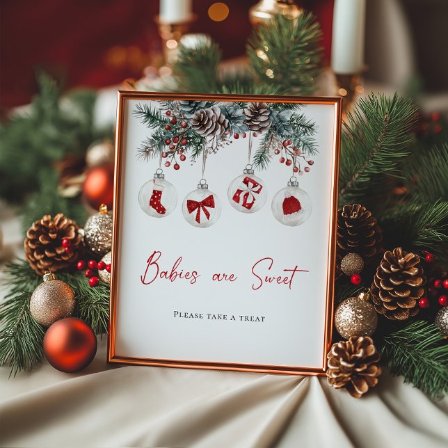 Poster Feliz Os bebês Chás de fraldas são doces (Criador carregado)