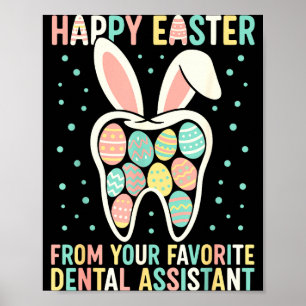 Poster Feliz Páscoa Da Sua Odontologia Istantânea Diverti