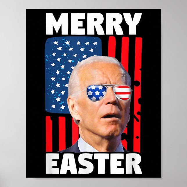 Poster Feliz Páscoa Presidente 4 De Julho Americano (Frente)