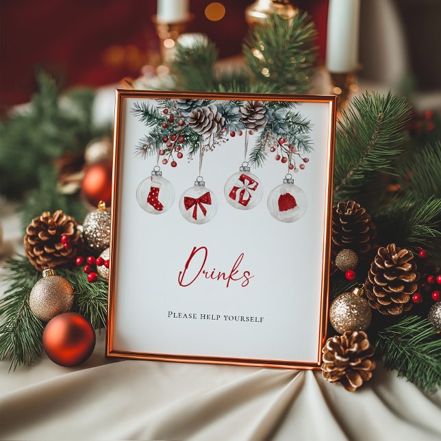 Poster Feliz Pequenas Bebidas de Chá de fraldas de Natal (Criador carregado)