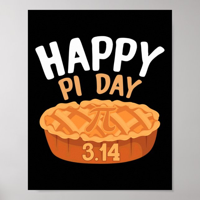 Poster Feliz Pi Day 3.14 Pie Funny Math Functions Pi Day (Frente)