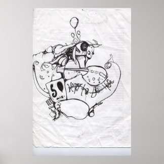 Pôster feliz por estar aqui