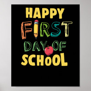 Poster Feliz Primeiro Dia da Escola