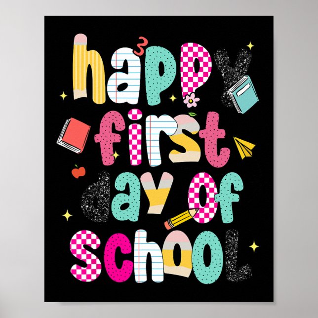 Poster Feliz Primeiro Dia De Aula Esnobe (Frente)
