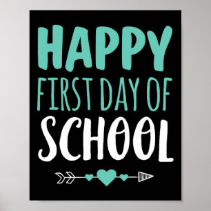 Poster Feliz Primeiro Dia de Professora Estudante Seta C