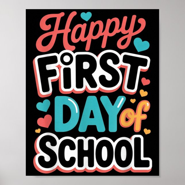 Poster Feliz Primeiro Dia de Professores (Frente)