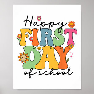 Poster Feliz Primeiro Dia De Professores Da Escola Crianç
