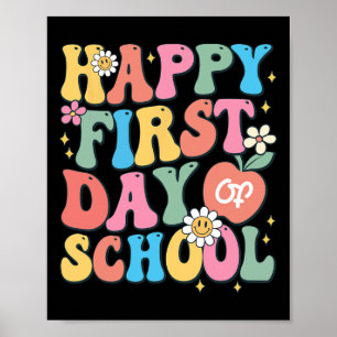 Poster Feliz Primeiro Dia de Professores Meninas de Volta