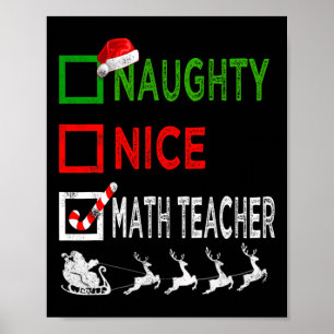 Poster Feliz Professor de Matemática Feliz Natal Pijama E