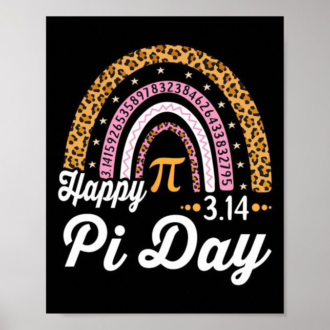Poster Feliz Professor de Matemática Pi Day Leopa (Frente)