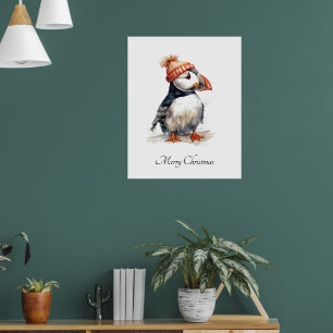 Poster Feliz Puffin, personalizado