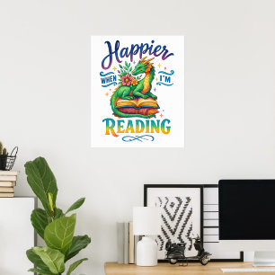 Poster Feliz quando estou lendo