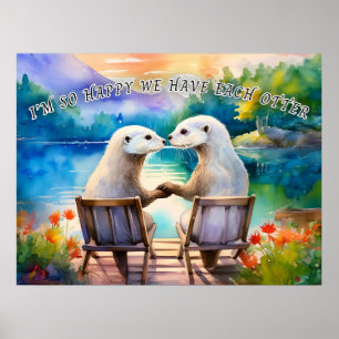 Poster Feliz que tenhamos cada Otter