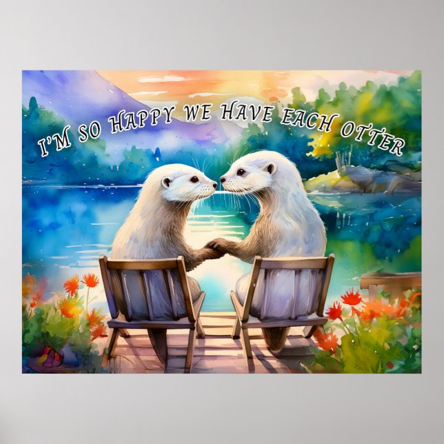 Poster Feliz que tenhamos cada Otter (Frente)