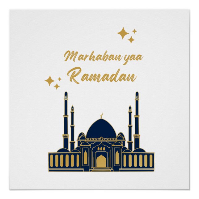 Pôster Feliz Ramadan Kareem - Eid Mubarak cita (Frente)