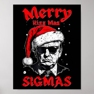 Poster Feliz Rizz Mas Sigmas Engraçado Papais noeis Alpha