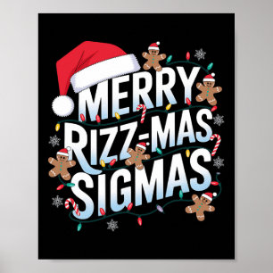 Poster Feliz Rizz Mas Sigmas Engraçado Papais noeis de Na
