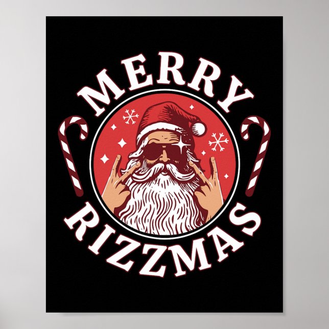 Poster Feliz Rizzmas Crianças Adolescentes Escola Engraça (Frente)