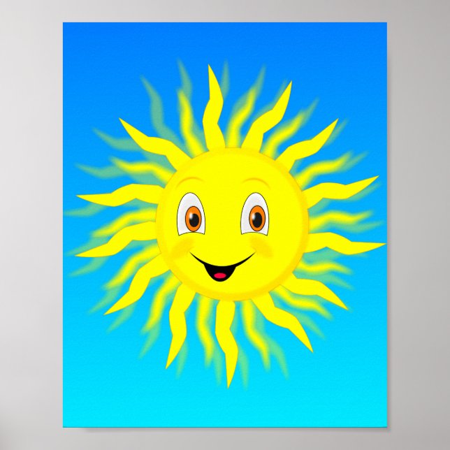 Poster Feliz Rosto Sol (Frente)