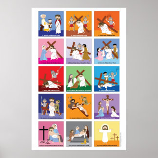 Poster Feliz Santo Caminho da Cruz