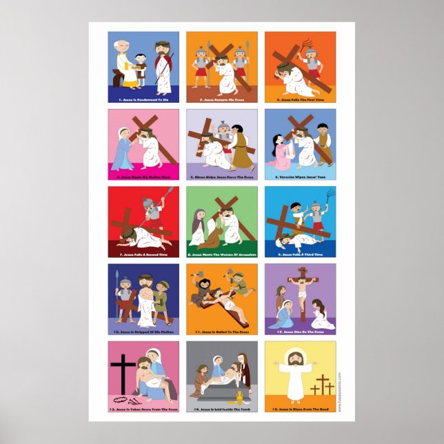 Poster Feliz Santo Caminho da Cruz (Frente)