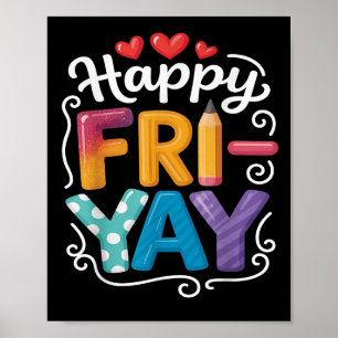 Poster Feliz Sexta-Feira Feliz, Engraçado Professor de Fi