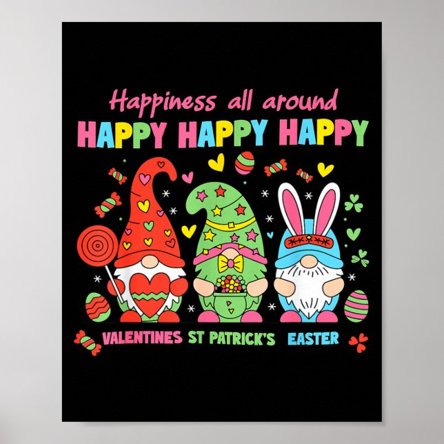 Poster Feliz St Patrick Páscoa Feliz Feriado Gn (Frente)
