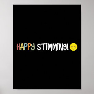 Poster Feliz Stimming Autismo Neurodiversidade Felicidade