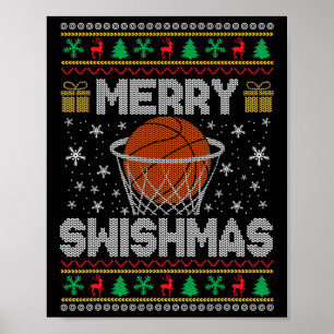 Poster Feliz Swishmas Bysketll Ugly Christmas Sweater